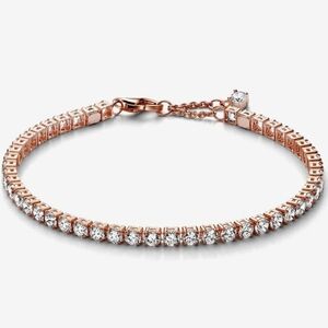 Pandora Rose Gold and White Bracelet